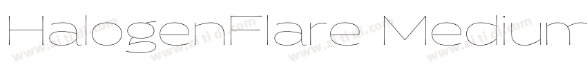 HalogenFlare Medium字体转换